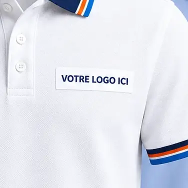 Logo brodé, polos et chemises