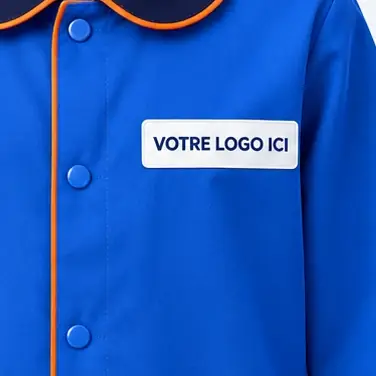 Logo brodé, tabliers scolaires